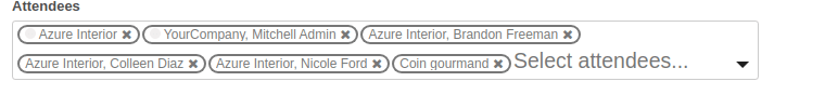 Widget : many2many Widget : many2many