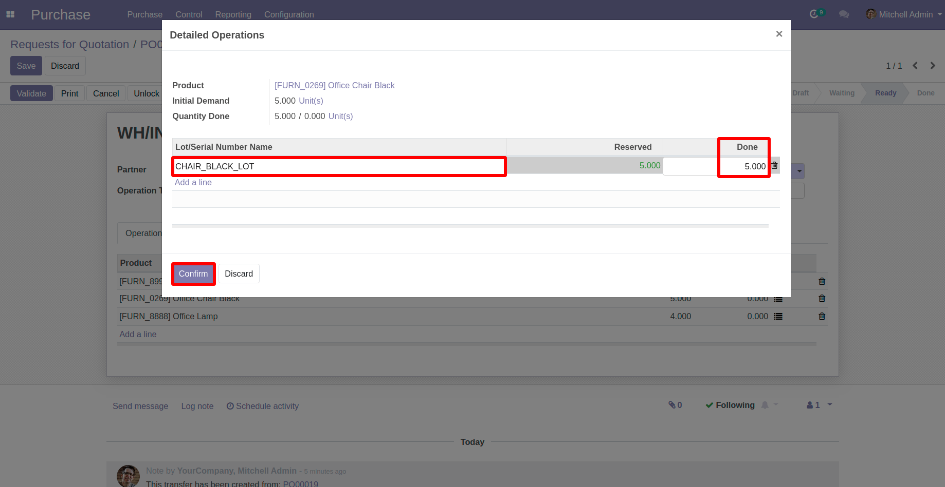Create Product with Done Quantity and Then click on Confirm Button in Odoo Create Product with Done Quantity and Then click on Confirm Button in Odoo
