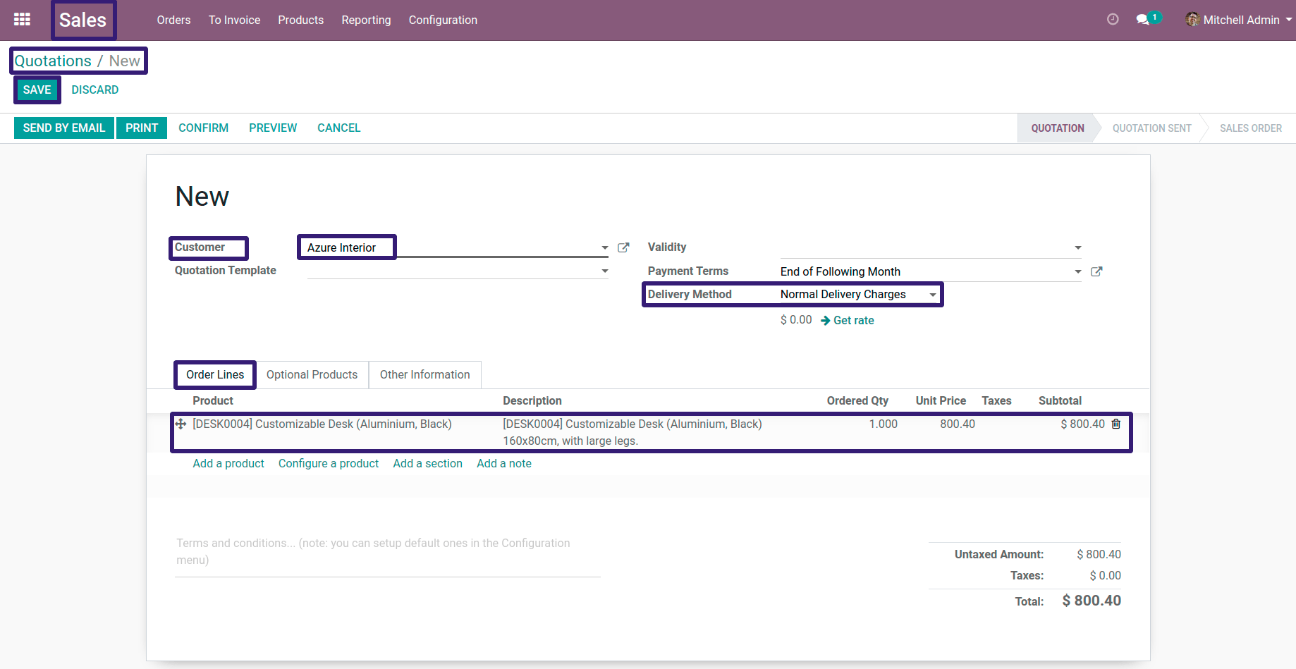 Add The Data in Quotations In Odoo Add The Data in Quotations In Odoo