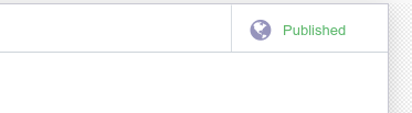 Widget : website publish button Widget : website publish button