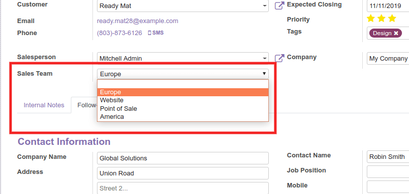 Widget : selection Widget : selection