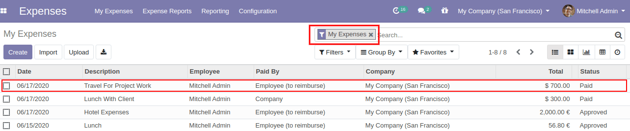 Expense Report In Odoo 13 Expense Report In Odoo 13