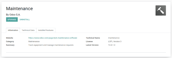 Odoo Maintenance Module Odoo Maintenance Module
