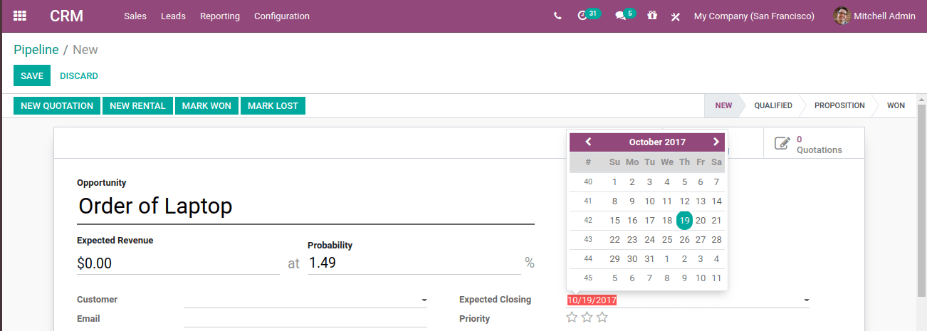 Smart Date Picker In Odoo 14 Smart Date Picker In Odoo 14