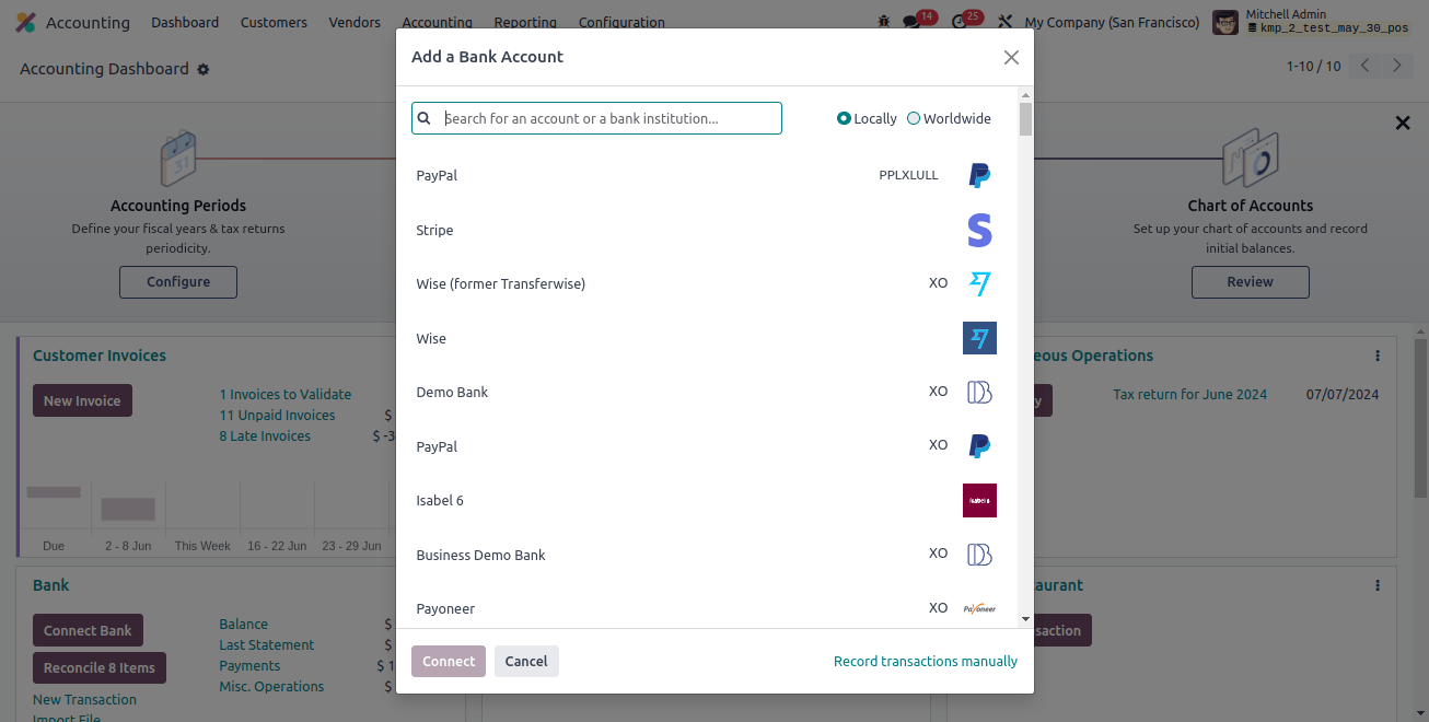 Add a Bank Account Add a Bank Account