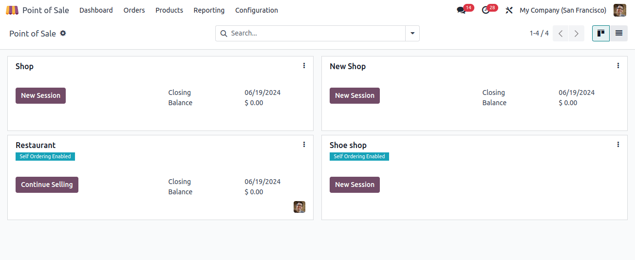 POS Dashboard POS Dashboard