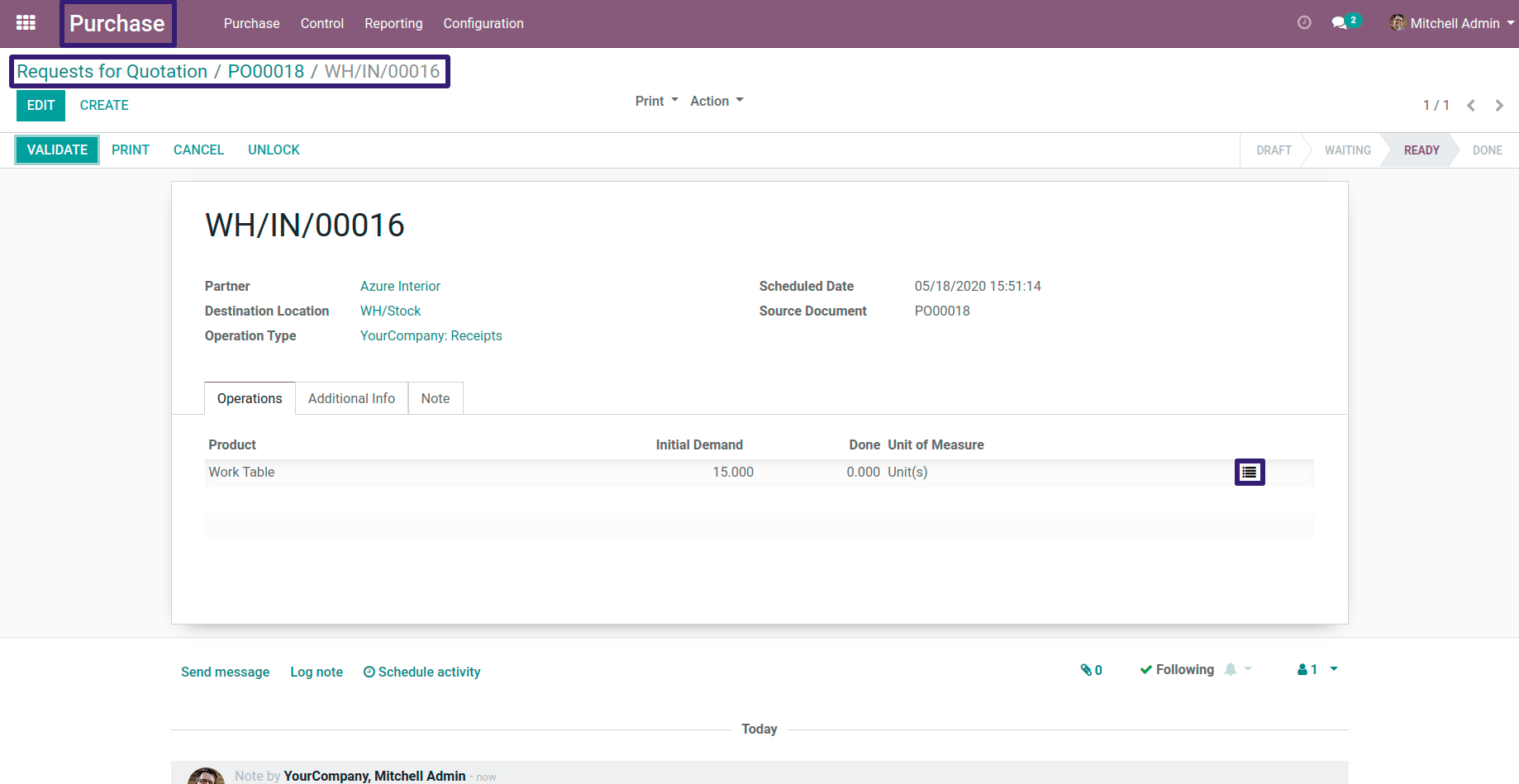 Click on the Button that Shown in Line in Odoo Click on the Button that Shown in Line in Odoo