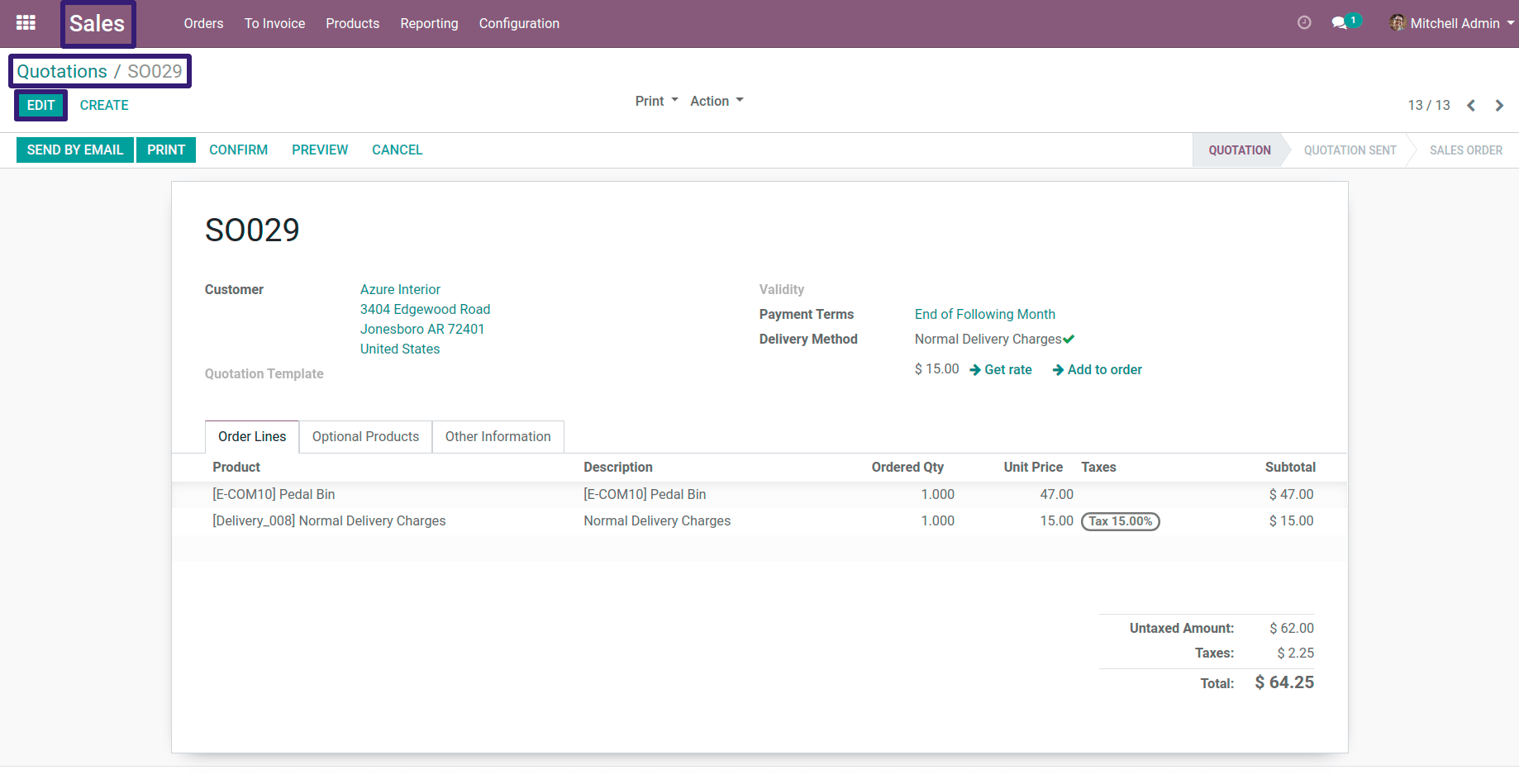 Quotations In Odoo Quotations In Odoo