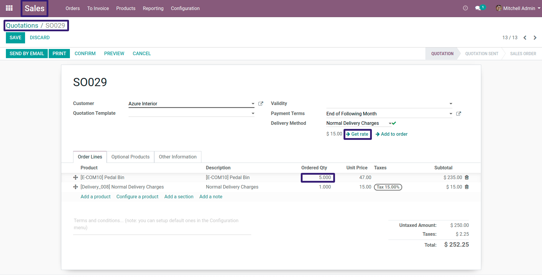 Quotations In Odoo Quotations In Odoo