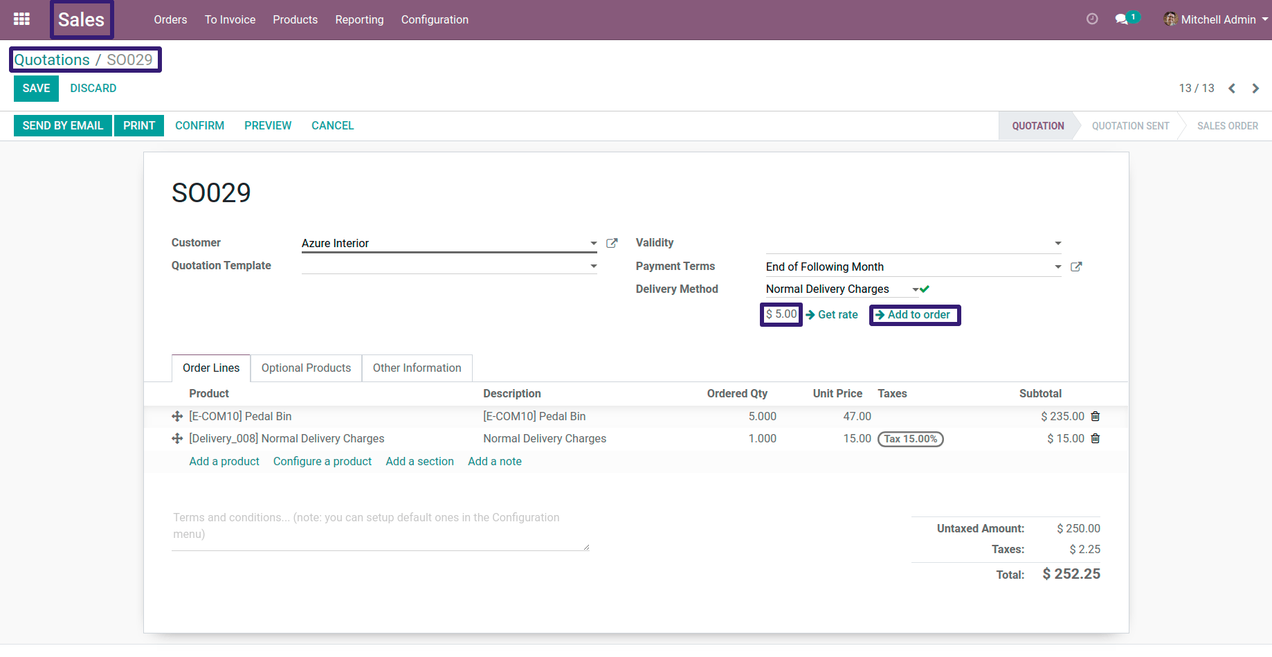 Quotations In Odoo Quotations In Odoo