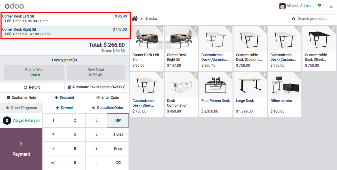 Select the Products and Click on Payment Button Select the Products and Click on Payment Button