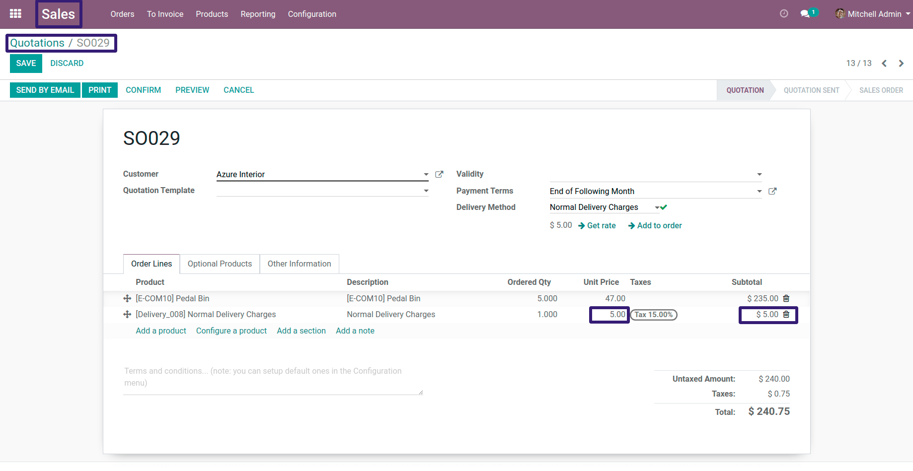 Quotations In Odoo Quotations In Odoo