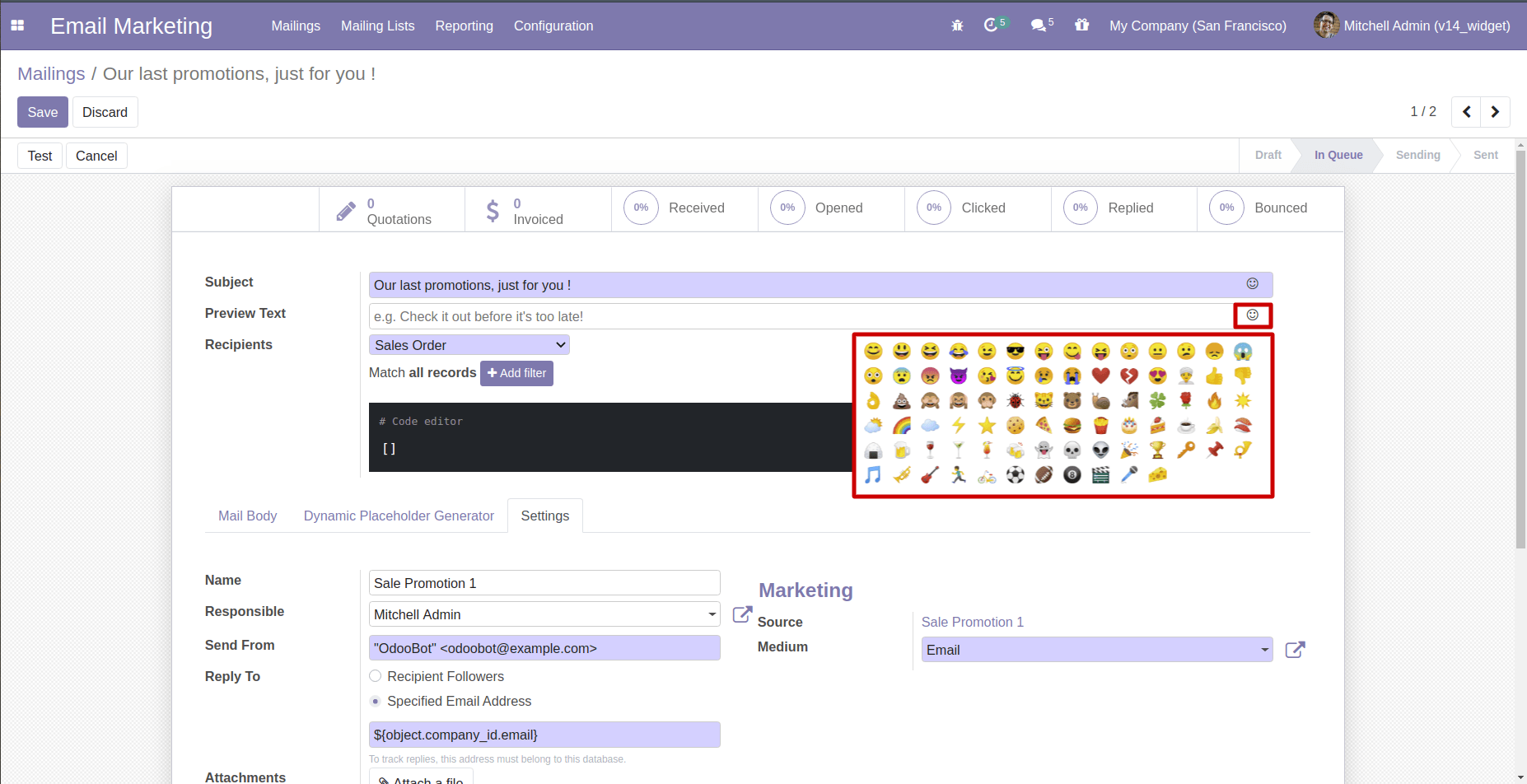 char_emojis, text_emojis Widgets In Odoo 14 char_emojis, text_emojis Widgets In Odoo 14
