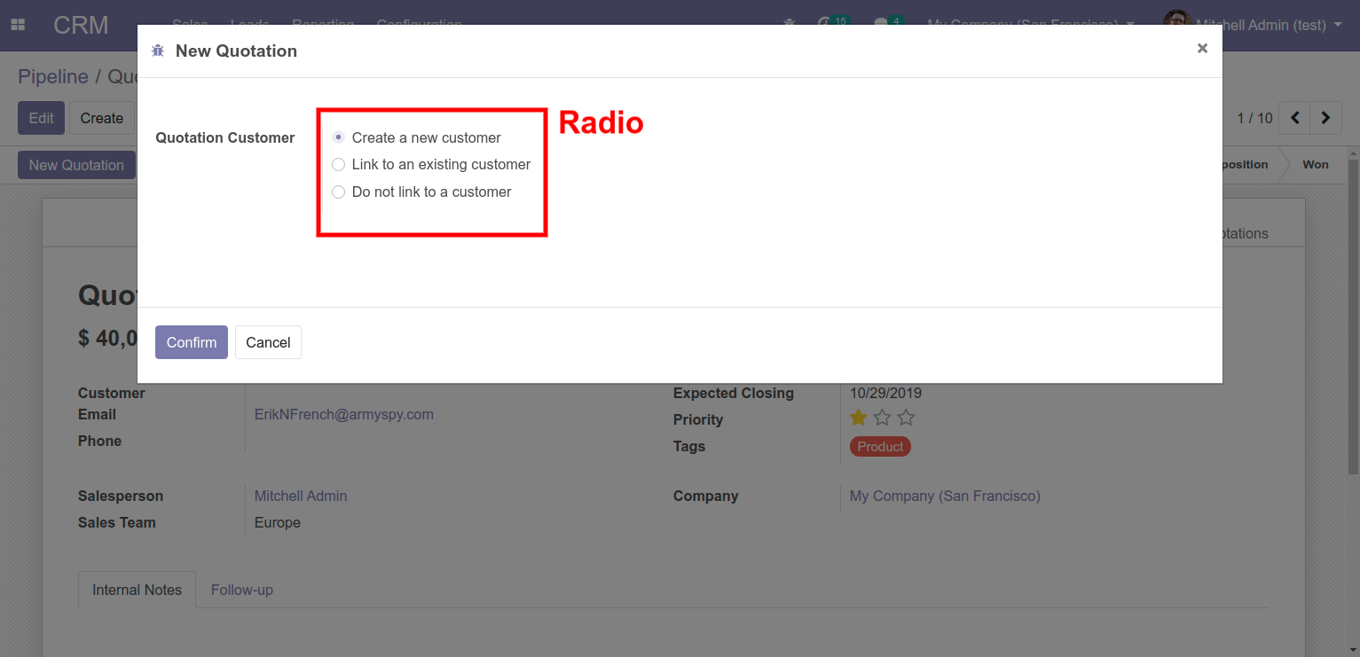 Widget • radio Widget • radio