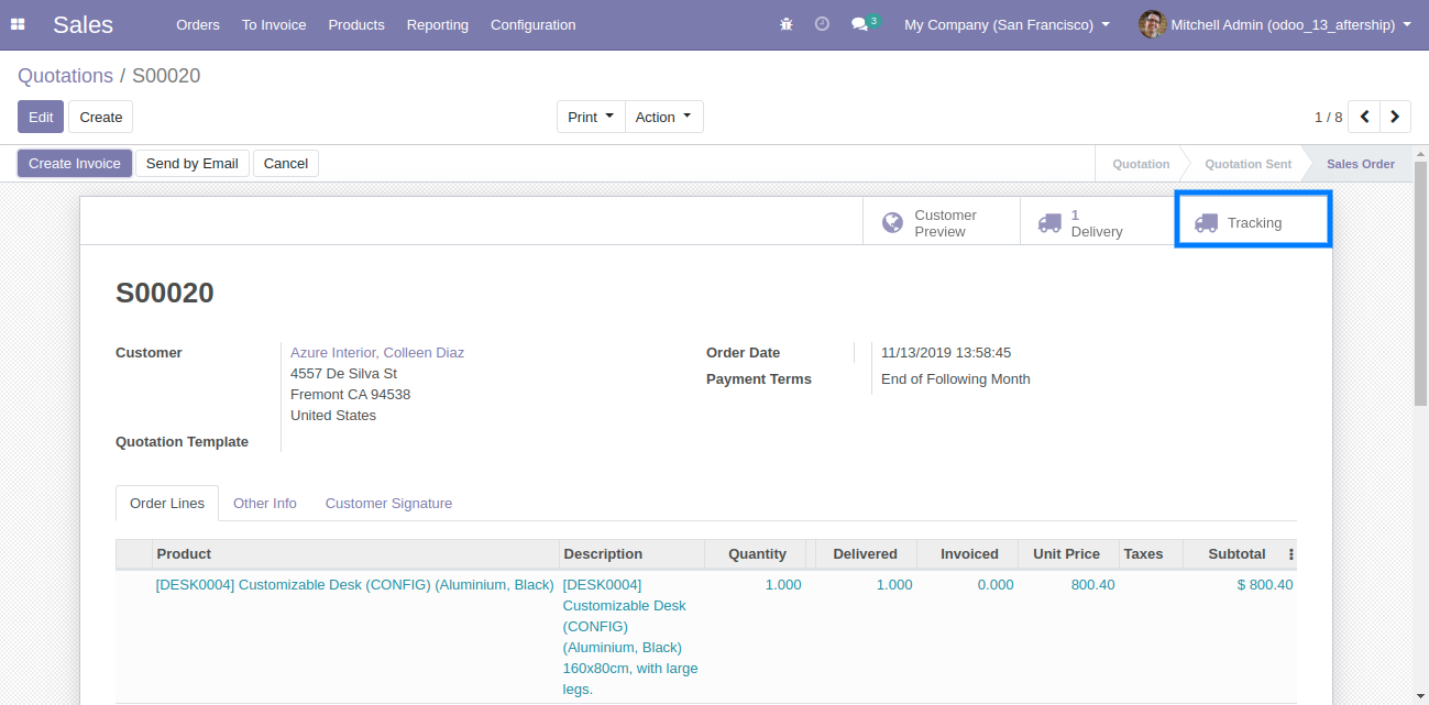 Sale Order in Odoo Sale Order in Odoo