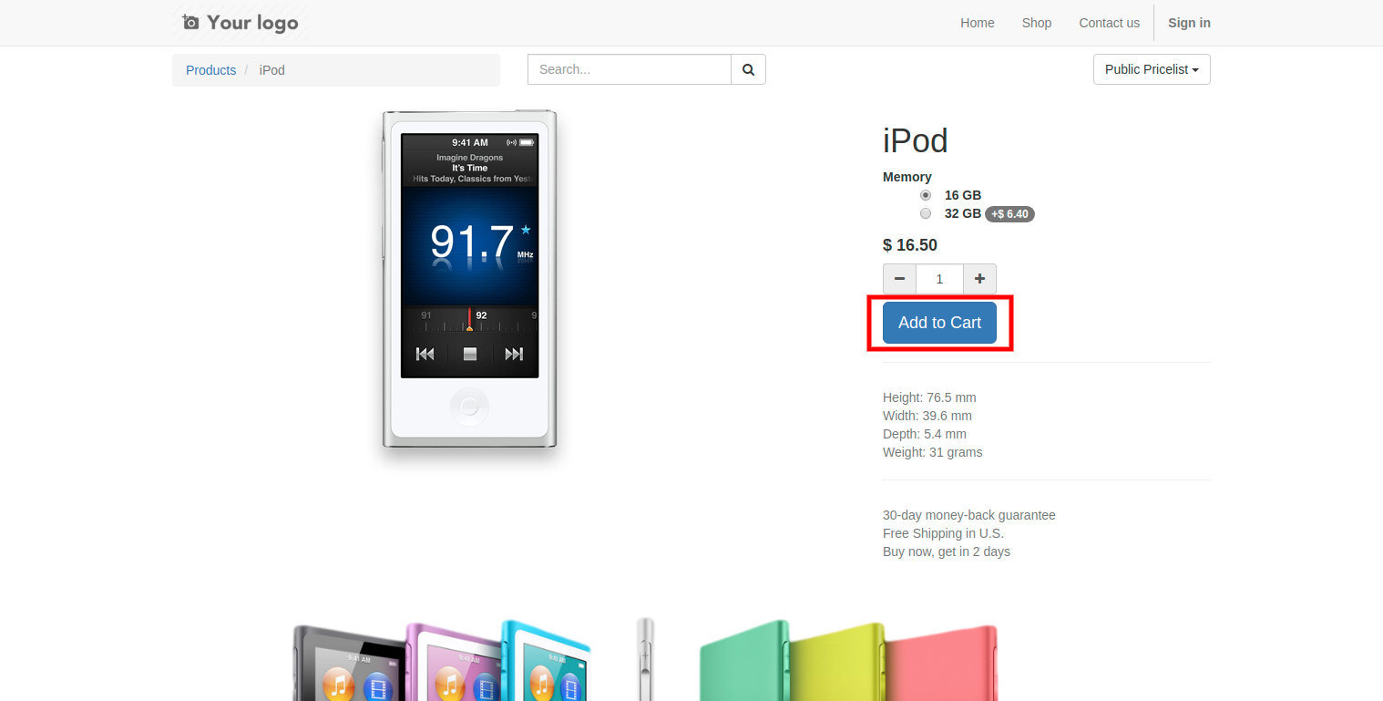 Product Page Product Page