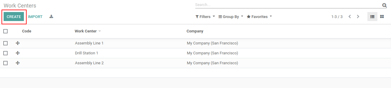 Create New Work Center In Odoo Create New Work Center In Odoo