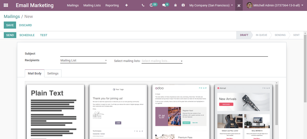 Create New Campaign In Odoo Create New Campaign In Odoo
