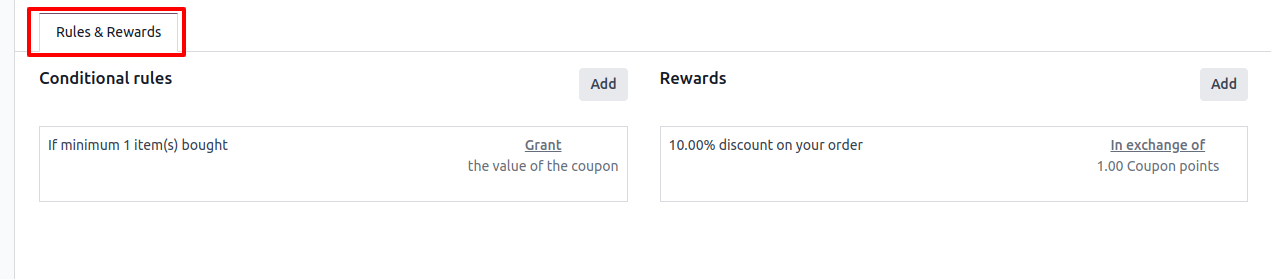 Rules & Rewards page in odoo Rules & Rewards page in odoo