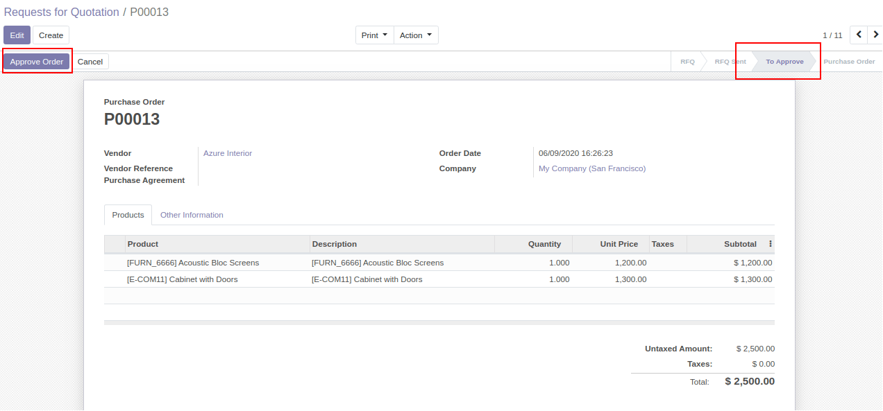 Purchase Order Approval Purchase Order Approval