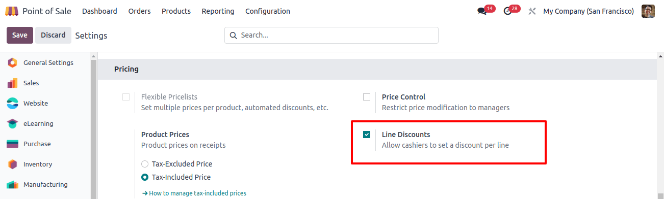 POS Line Discounts POS Line Discounts