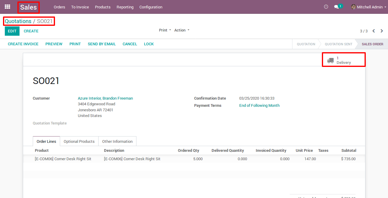 Click On Delivery Smart Button In Odoo Click On Delivery Smart Button In Odoo