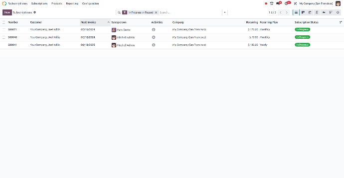 Subscriptions Subscriptions
