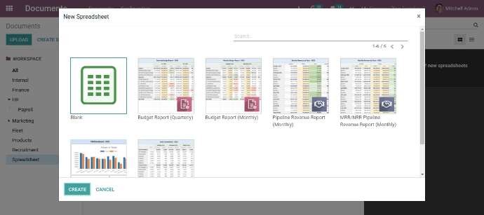 Create Spreadsheet In Odoo Create Spreadsheet In Odoo