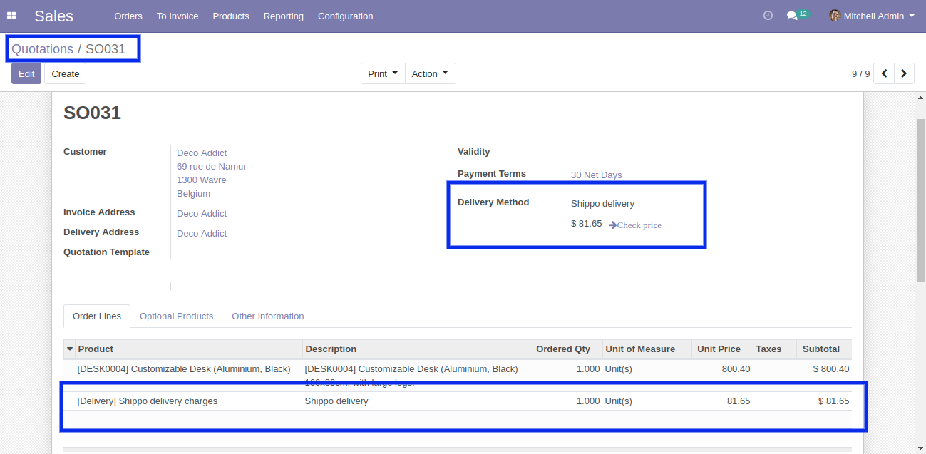 Sale Order Line in Odoo Sale Order Line in Odoo