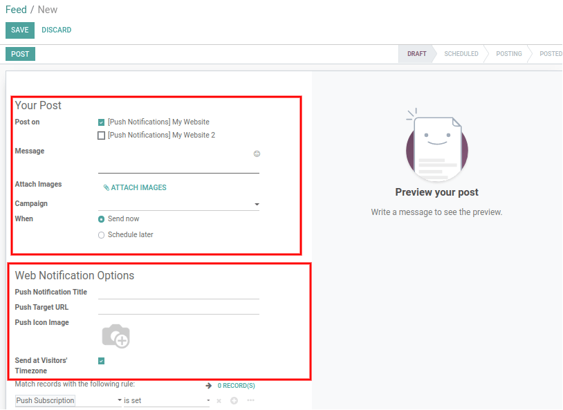 Create New Post In Social Media Create New Post In Social Media