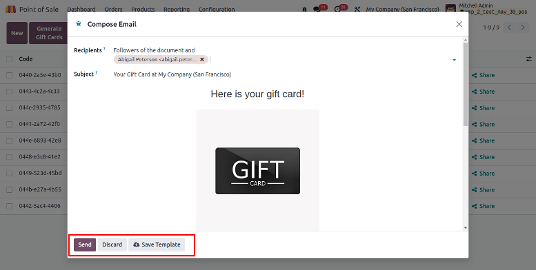 Distributing Gift Cards Distributing Gift Cards