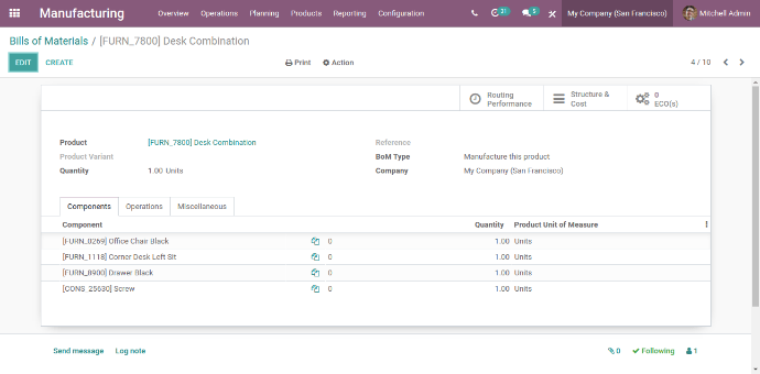 Bills Of Material (BoM) In Odoo Bills Of Material (BoM) In Odoo