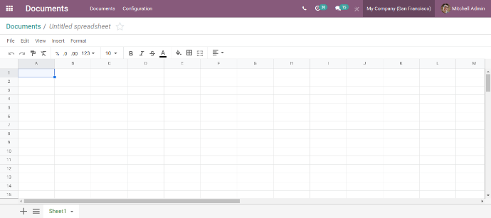 Spreadsheet View In DMS Spreadsheet View In DMS