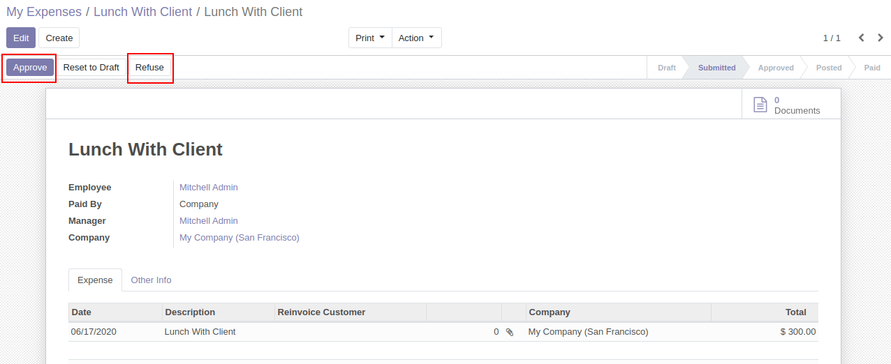 Manager Can Approve Or Refuse Expense Report Manager Can Approve Or Refuse Expense Report