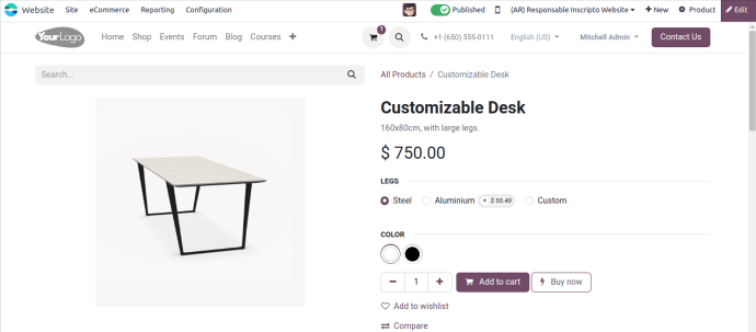 Customizable Desk (Product) Customizable Desk (Product)