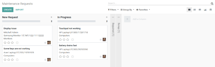 Kanban View For Maintenance Request Kanban View For Maintenance Request