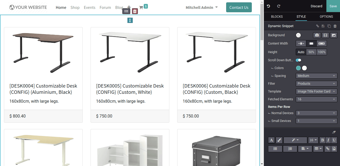 Dynamic Snippet In Odoo 14 Dynamic Snippet In Odoo 14