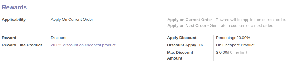 Rewards In Odoo 13 Rewards In Odoo 13
