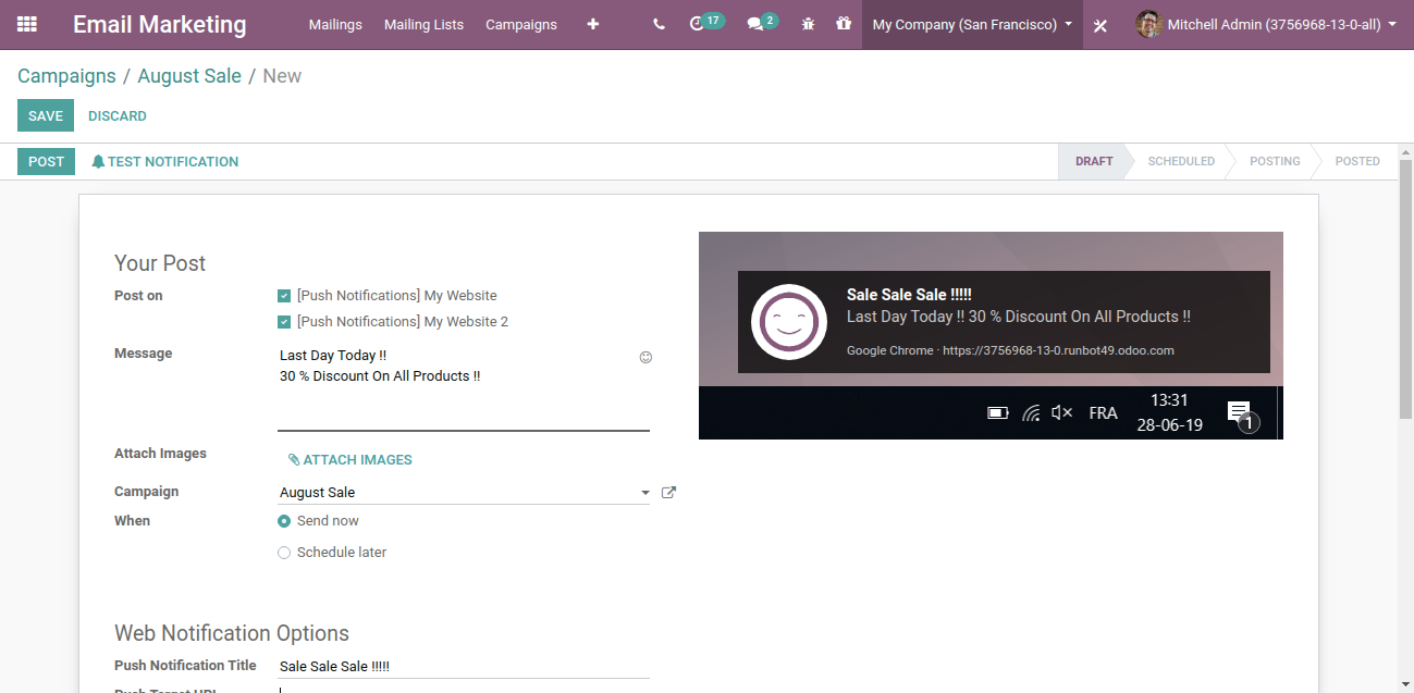 Push Notification In Odoo Push Notification In Odoo