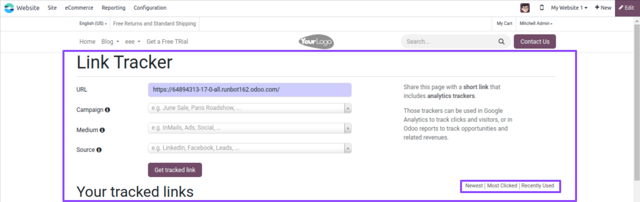 Link Tracker Link Tracker
