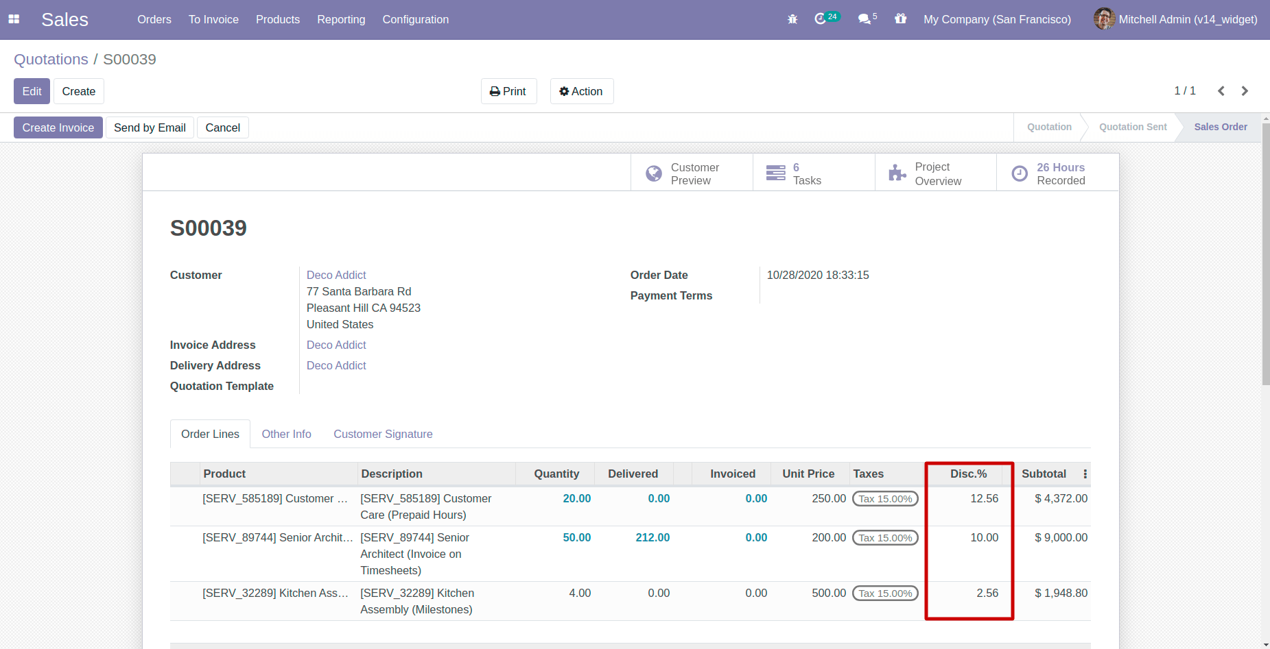product_discount Widgets In Odoo 14 product_discount Widgets In Odoo 14